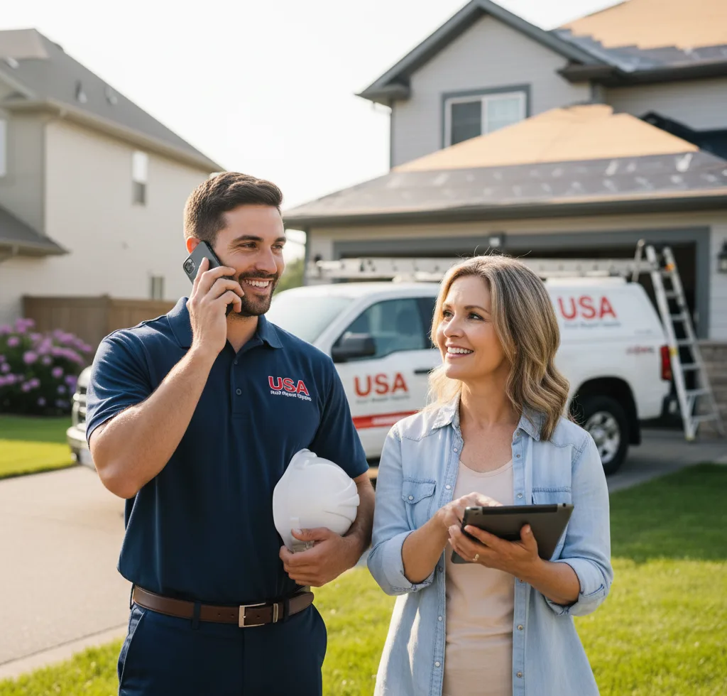 USA Roof Repair Experts customer support in Gautier